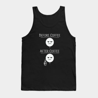 Funny Before and After Coffee Tank Top